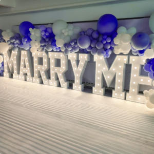 MARRY ME Işıklı Mozaik Harfler Hazır Kombinasyon